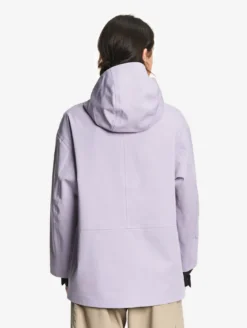 Parka MTD™ 3 couches toucher coton courte et évasée - Violet