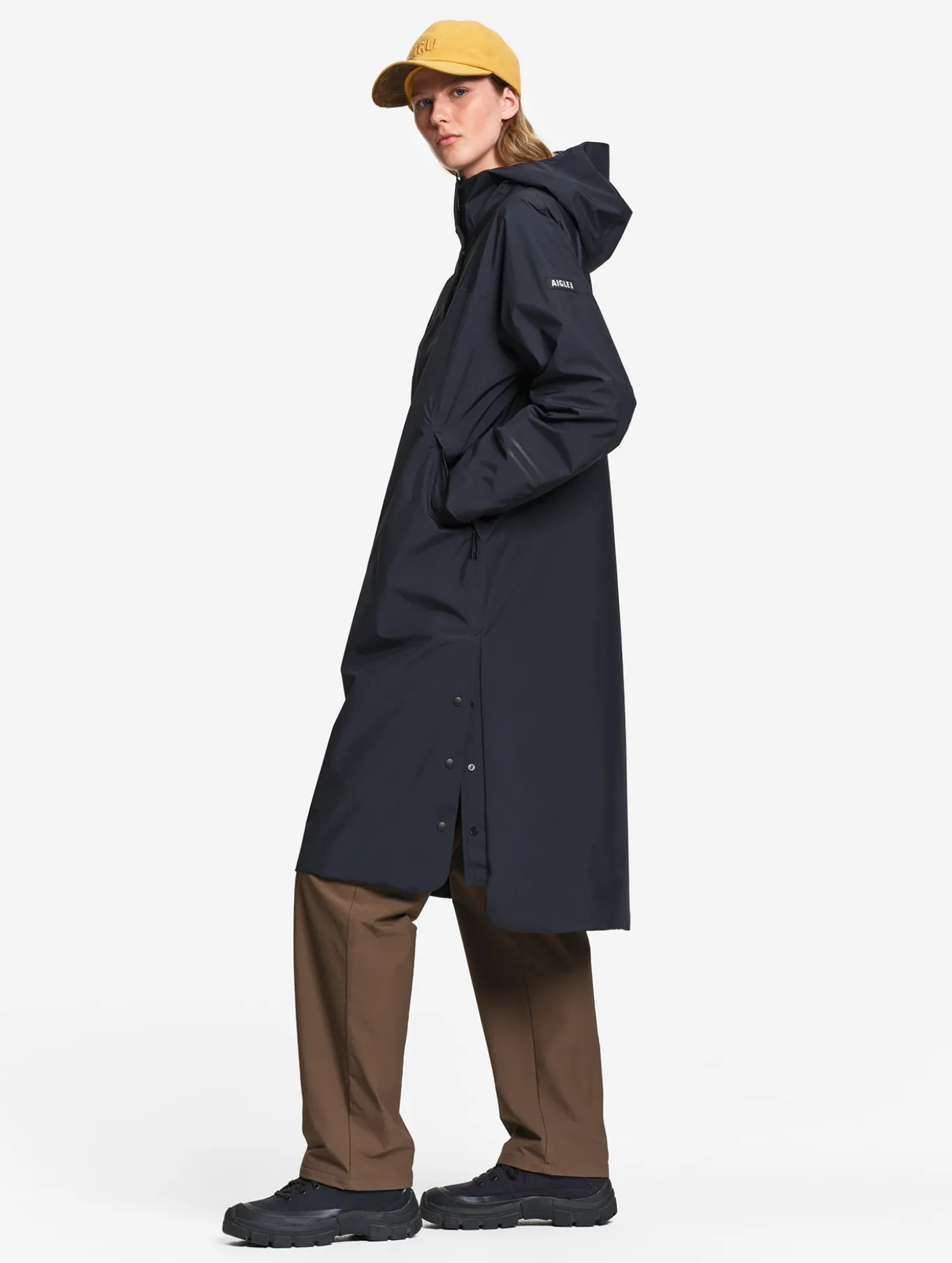 Parka MTD™ de vélo longue à fentes - Noir