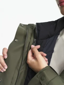 Parka MTD™ fishtail longue imperméable T-KIT™ - Kaki