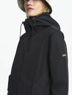 Parka MTD™ fishtail longue imperméable T-KIT™ - Noir