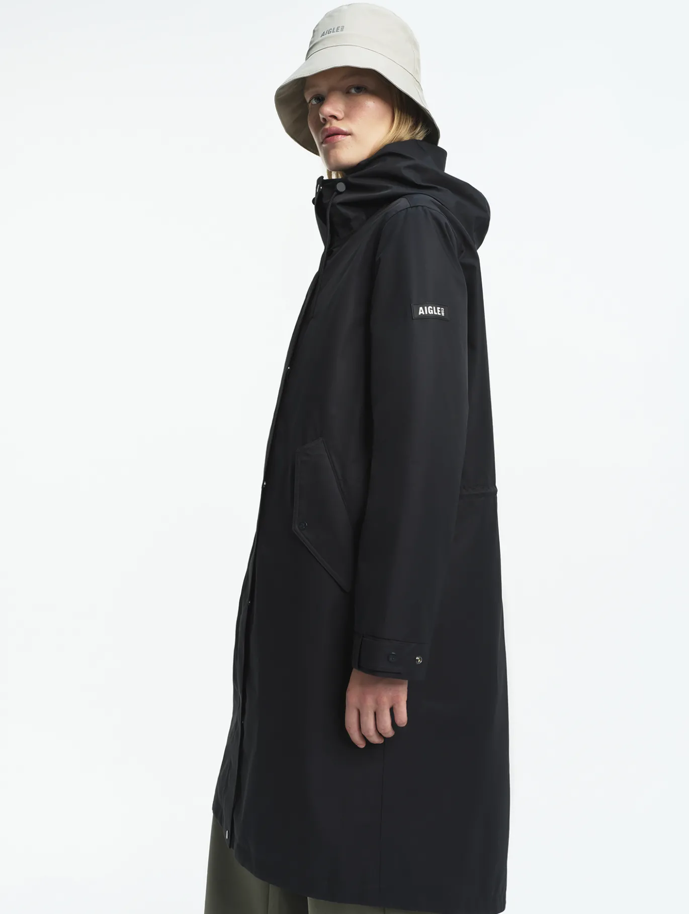 Parka MTD™ fishtail longue imperméable T-KIT™ - Noir