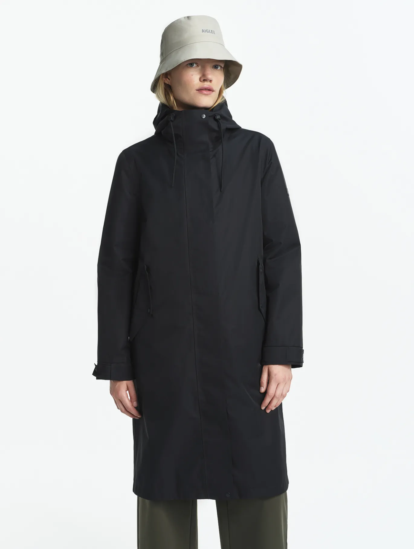 Parka MTD™ fishtail longue imperméable T-KIT™ - Noir