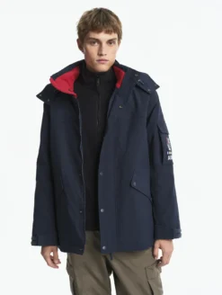 Parka MTD™ mi-longue Aigle COPELAND imperméable et chaude - Bleu