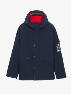 Parka MTD™ mi-longue Aigle COPELAND imperméable et chaude - Bleu