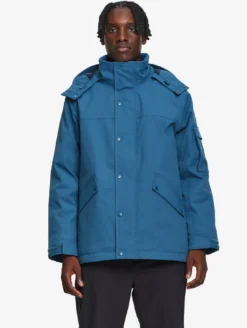 Parka MTD™ mi-longue Aigle COPELAND imperméable et chaude - Bleu