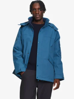 Parka MTD™ mi-longue Aigle COPELAND imperméable et chaude - Bleu