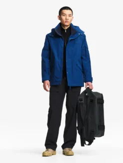 Parka MTD™ mi-longue Aigle COPELAND imperméable et chaude - Bleu