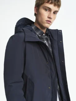 Parka MTD™ mi-longue avec capuche - Bleu