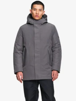 Parka MTD™ mi-longue avec capuche - Gris
