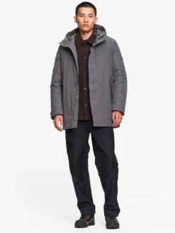 Parka MTD™ mi-longue avec capuche - Gris