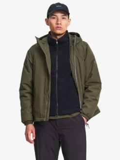Parka Rainpack™ Warm 70 matelassée : coupe-vent mixte court imperméable MTD™ et pliable - Kaki