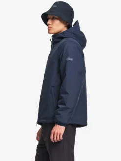 Parka Rainpack™ Warm 70 matelassée : coupe-vent mixte court imperméable MTD™ et pliable - Bleu