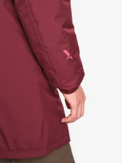 Parka Rainpack™ Warm 90 matelassée : coupe-vent mixte long imperméable MTD™ et pliable - Bordeaux