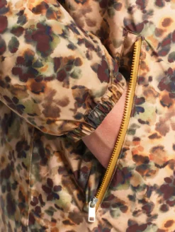 Parka Rainpack™ Warm 90 matelassée : coupe-vent imprimé mixte imperméable MTD™ et pliable - Jaune
