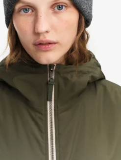 Parka Rainpack™ Warm 90 matelassée : coupe-vent mixte long imperméable MTD™ et pliable - Kaki