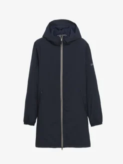 Parka Rainpack™ Warm 90 matelassée : coupe-vent mixte long imperméable MTD™ et pliable - Bleu