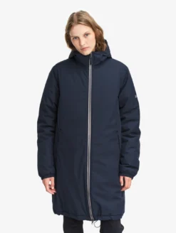Parka Rainpack™ Warm 90 matelassée : coupe-vent mixte long imperméable MTD™ et pliable - Bleu