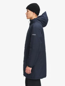 Parka Rainpack™ Warm 90 matelassée : coupe-vent mixte long imperméable MTD™ et pliable - Bleu