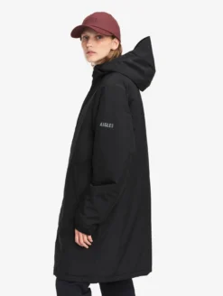 Parka Rainpack™ Warm 90 matelassée : coupe-vent mixte long imperméable MTD™ et pliable - Noir