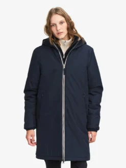 Parka Rainpack™ Warm 90+ sherpa : coupe-vent mixte long imperméable MTD™ et pliable - Bleu