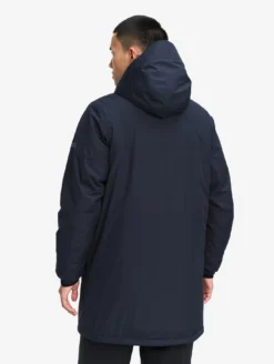 Parka Rainpack™ Warm 90+ sherpa : coupe-vent mixte long imperméable MTD™ et pliable - Bleu