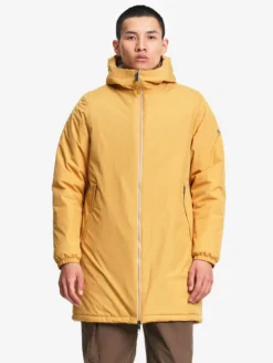 Parka Rainpack™ Warm 90+ sherpa : coupe-vent mixte long imperméable MTD™ et pliable - Jaune
