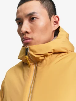 Parka Rainpack™ Warm 90+ sherpa : coupe-vent mixte long imperméable MTD™ et pliable - Jaune