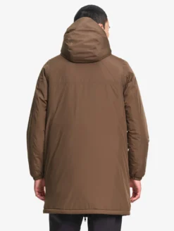 Parka Rainpack™ Warm 90+ sherpa : coupe-vent mixte long imperméable MTD™ et pliable - Marron