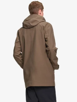 Parka Softshell de pluie longue - Marron