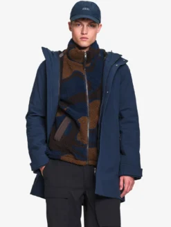 Parka Softshell de pluie longue - Bleu