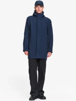 Parka Softshell de pluie longue - Bleu