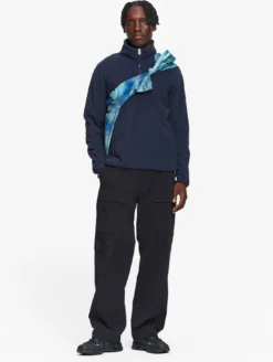 Polaire légère col zippé - Bleu