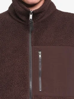Polaire sans manches légère en sherpa T-KIT™ - Marron