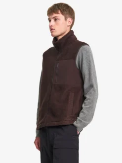 Polaire sans manches légère en sherpa T-KIT™ - Marron
