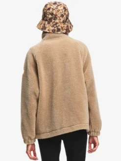 Polaire sherpa col camionneur - Beige