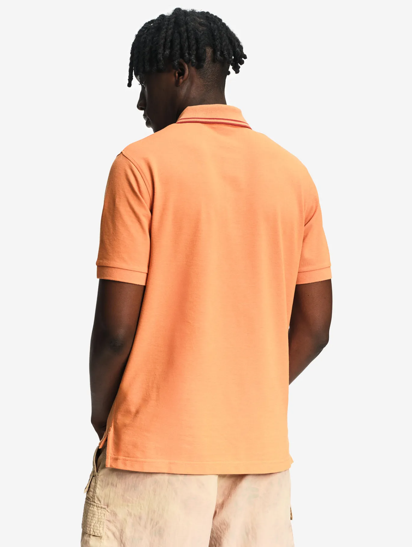 Polo Dry Fast™ à col rabattu avec logo sur la poitrine - Orange