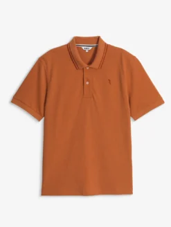Polo Dry Fast™ à col rabattu avec logo sur la poitrine - Orange