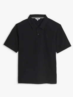 Polo Dry Fast™ TEXTILE® anti-UV avec logo sur la poitrine - Noir
