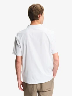 Polo Dry Fast™ TEXTILE® anti-UV avec logo sur la poitrine - Blanc