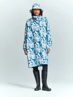 Poncho imprimé imperméable - Multicolore