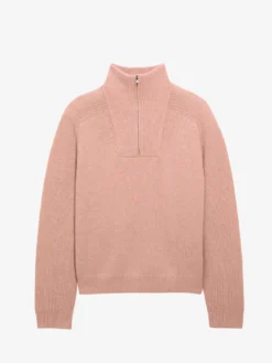 Pull camionneur en laine mélangée - Rose