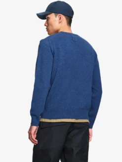 Pull col rond en laine mélangée - Gris