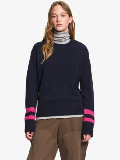 Pull en laine mérinos mélangée - Rouge