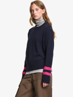 Pull en laine mérinos mélangée - Rouge
