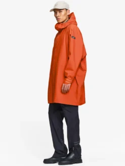 Rainpack™ Bike : Blouson mixte imperméable MTD™, long et compactable - Rouge