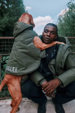 Rainpack™ chaude Repreve® et imperméable pour chien - Kaki