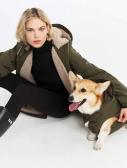 Rainpack™ chaude Repreve® et imperméable pour chien - Kaki