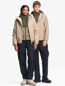Rainpack™ 70 : coupe-vent mixte imperméable MTD™, court et pliable - Beige