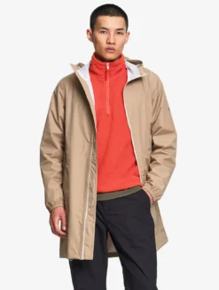 Rainpack™ 90 : coupe-vent mixte imperméable MTD™, long et pliable - Beige