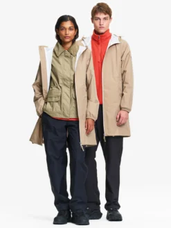 Rainpack™ 90 : coupe-vent mixte imperméable MTD™, long et pliable - Beige
